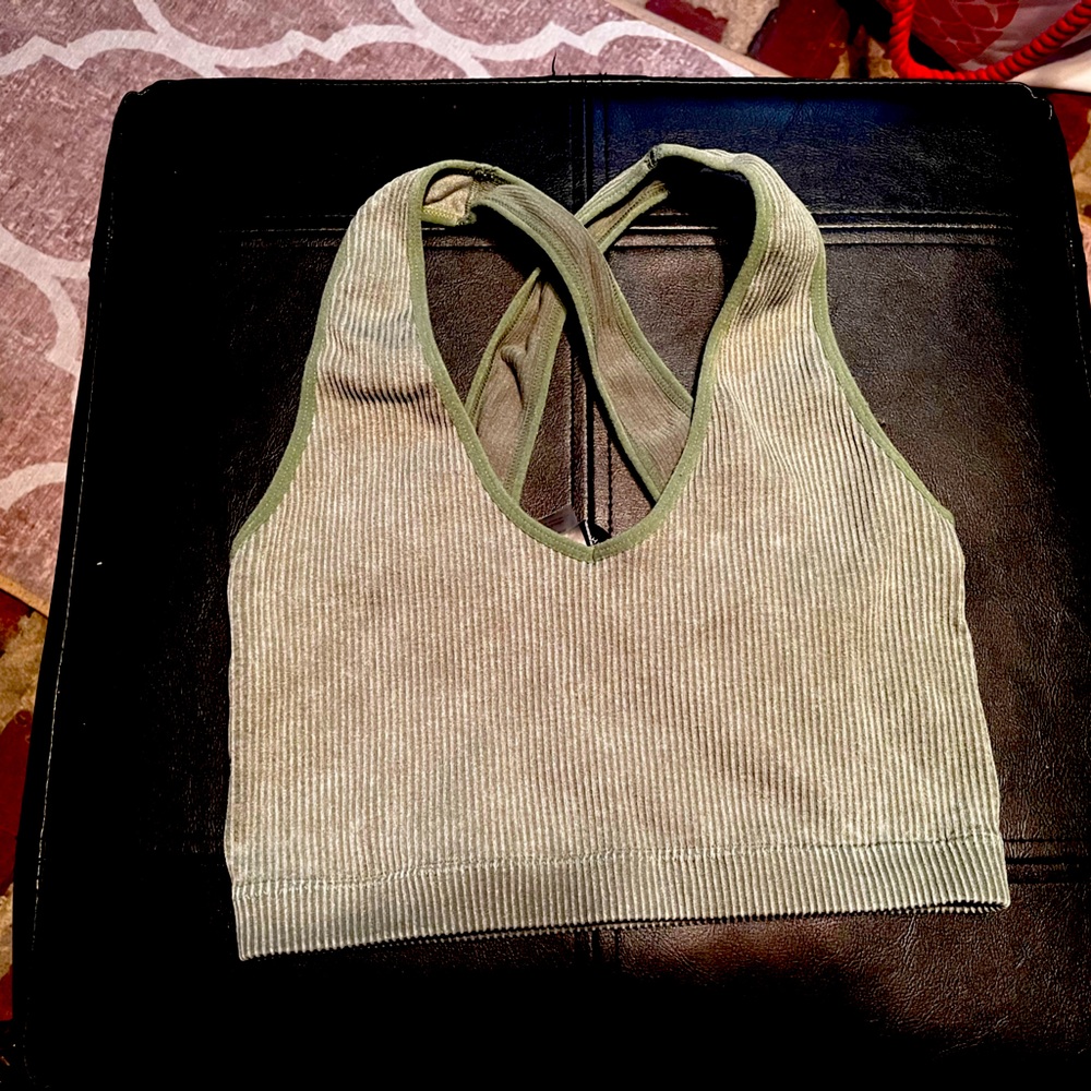 South Beach Ribbed Crop